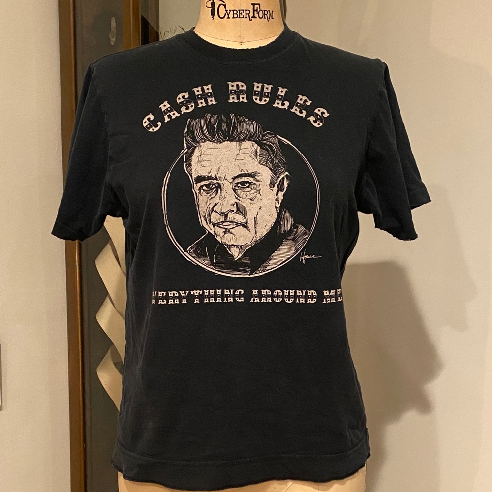 Howe Black Graphic Tee with Iconic Print